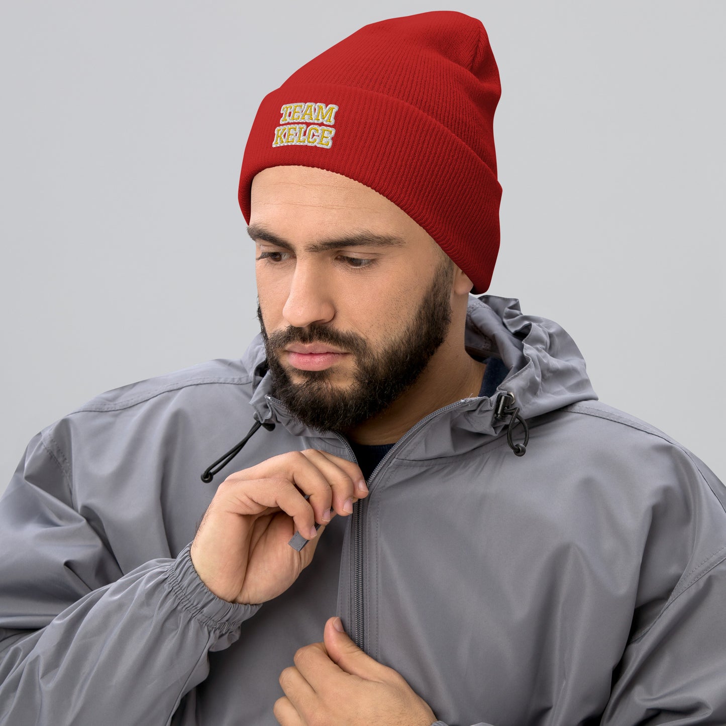 Team Kelce Cuffed Beanie - Embroidered